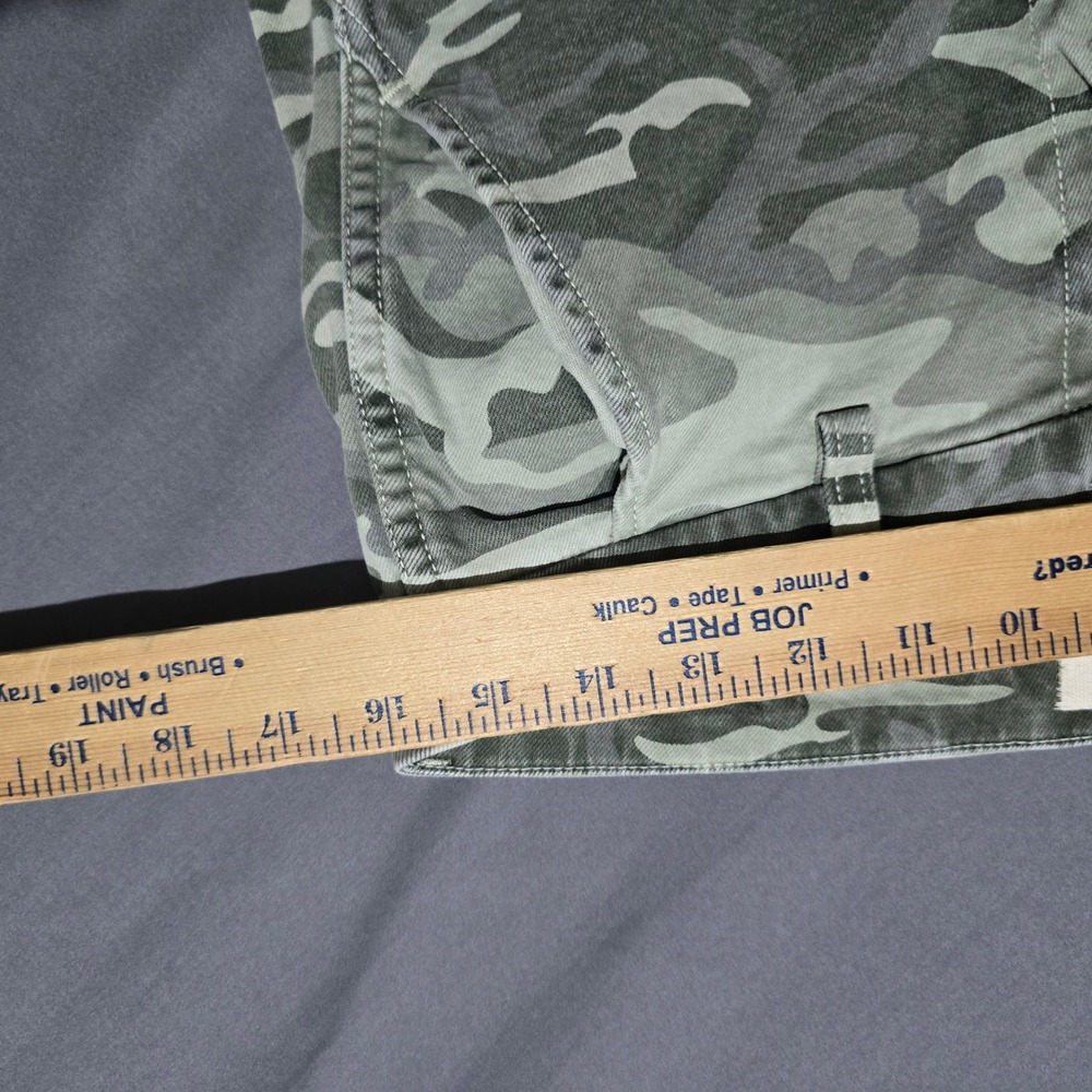 AMO Easy Trouser womens 28 Green Camo Surplus Straight Leg Made in USA - Picture 3 of 8